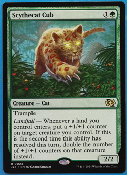 Scythecat Cub Foundations Jumpstart MINT Green Rare CARD (503005) ABUGames - Image 1