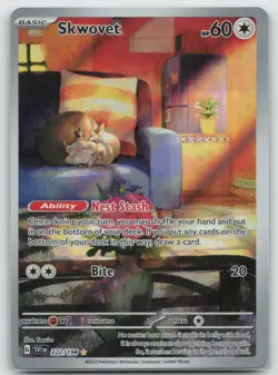 Pokemon - Skwovet 222/198 Illustration Rare Holo - Scarlet & Violet Base Set -NM - Image 1