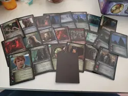 LotR Ages End Lot Of 22 Foil cards +Test Print Black Card 2007 TCG CCG Lord Ring - Image 1