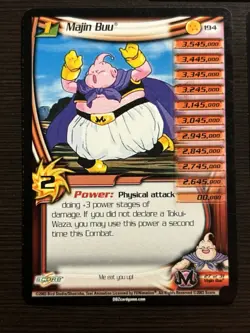 DBZ CCG Non Foil Rare Majin Buu Card LOT LV 1-3 194 195 196 Dragon Ball Z Score - Image 3