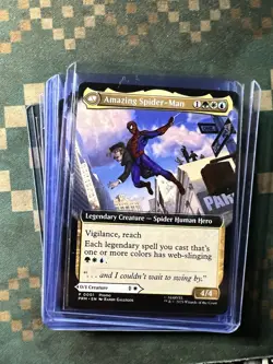 Peter Parker Spiderman MTG Disney Exclusive Promo Signed Artist Randy Gallegos - Image 2