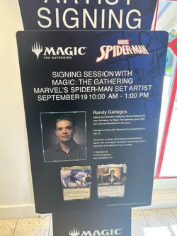 Peter Parker Spiderman MTG Disney Exclusive Promo Signed Artist Randy Gallegos - Image 4