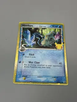 ♏ 2021 Pokemon Mimikyu SWSH136 McDonald’s 25th Anniversary Promo Holo Card - Image 1