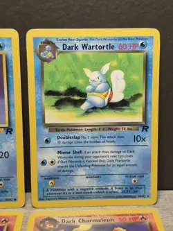 Pokemon Cards - Charmander, Squirtle Dark Charmeleon, Wartortle Team Rocket Set - Image 3