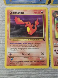 Pokemon Cards - Charmander, Squirtle Dark Charmeleon, Wartortle Team Rocket Set - Image 5