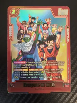 DRAGON BALL SUPER CCG Cross Force EVERYONE ON EARTH Alt Art Rare Card FB10-014 R - Image 2
