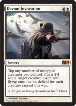 Devout Invocation -Foil Light Play MTG Magic 2014 Core Set - Image 1