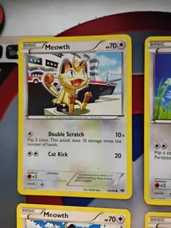 4x Meowth Pokemon Card Lot /LP - Image 2