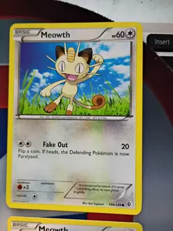 4x Meowth Pokemon Card Lot /LP - Image 3