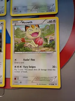 4x Meowth Pokemon Card Lot /LP - Image 4