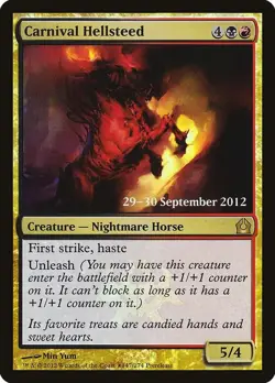 Carnival Hellsteed FOIL NM #147 Prerelease Cards MTG - Image 1