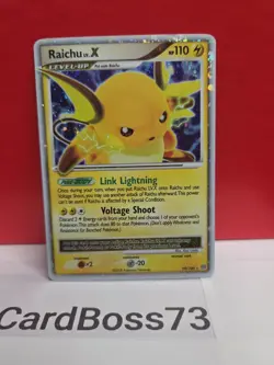 🔥 Pokemon TCG English Card Stormfront Raichu Lv.X 99/100 Holo Rare - Image 1