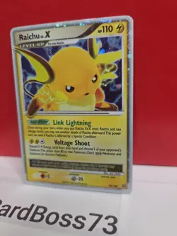 🔥 Pokemon TCG English Card Stormfront Raichu Lv.X 99/100 Holo Rare - Image 2