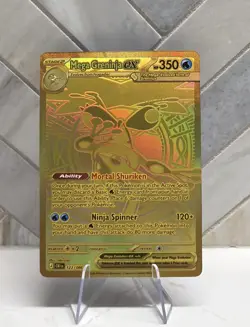 Mega Greninja Ex 122/086 Mega Hyper Rare Pokemon Card Near Mint Condition - Image 1
