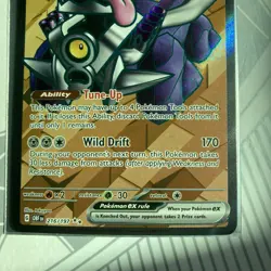 Pokemon Revavroom ex 216/197 English Obsidian Flames Ultra Rare Full Art LP/NM - Image 3