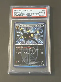 Pokemon TCG: Umbreon 064/116 Deck Exclusives Regular Plasma Freeze PSA 8 - Image 1