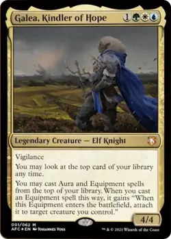 Mtg.-Adventures in Forgotten Realms- Galea, Kindler of Hope-#001-Mythic-LP - Image 1