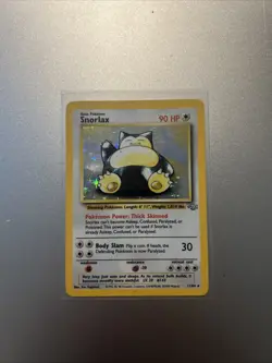 1999 WOTC Pokemon TCG Snorlax Jungle Set Holo Rare Card 11/64 MP - Image 1
