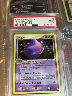 Pokemon TCG 2006 Legend Maker Gengar Holo Rare 5/92 PSA 9 English HP 100 - Image 2