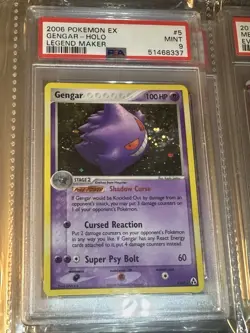 Pokemon TCG 2006 Legend Maker Gengar Holo Rare 5/92 PSA 9 English HP 100 - Image 3