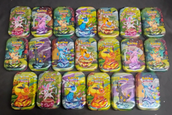Pokemon 20 EMPTY Prismatic Evolution Eevee Eeveelutions TCG Mini Tin Bundle Lot - Image 2