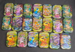 Pokemon 20 EMPTY Prismatic Evolution Eevee Eeveelutions TCG Mini Tin Bundle Lot - Image 5