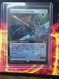 Extinguisher Battleship Extended Art Foil - Edge of Eternities MTG - Image 1