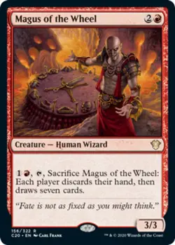NM-Mint, English MTG Regular Magus of the Wheel Commander 2020 Magic the Gatheri - Image 1