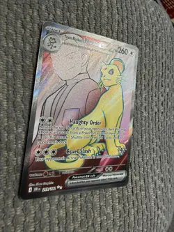 Pokemon TCG Team Rockets Persian EX Full Art 219/182 Destined Rivals Ultra Rare - Image 3
