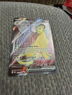 Pokemon TCG Team Rockets Persian EX Full Art 219/182 Destined Rivals Ultra Rare - Image 4