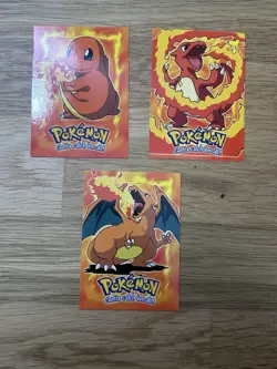 NM Charizard Evolution Line. Topps Pokemon the First Movie. BLUE LOGO! Rare! - Image 1