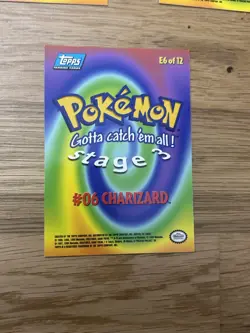 NM Charizard Evolution Line. Topps Pokemon the First Movie. BLUE LOGO! Rare! - Image 3