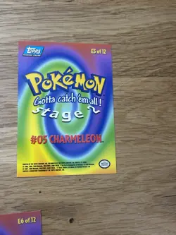 NM Charizard Evolution Line. Topps Pokemon the First Movie. BLUE LOGO! Rare! - Image 5