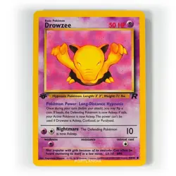 Pokemon - Drowzee - 1st Edition - Non Holo - 54/82 - Team Rocket - Common - Image 1