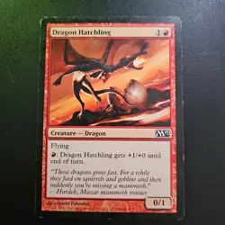 MTG Magic the Gathering Dragon Hatchling (128/260) Magic 2013 LP TCG CCG - Image 1