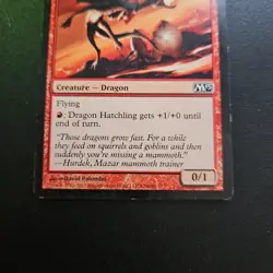 MTG Magic the Gathering Dragon Hatchling (128/260) Magic 2013 LP TCG CCG - Image 3