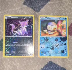 Pokemon TCG Radiant Collection Holo Purrloin RC13 & Piplup RC6 Lot 2 ENG - Image 1