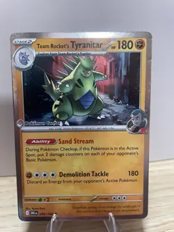 Team Rocket's Tyranitar Pokemon Center Exclusive Sealed Promo 096/182 - Image 1