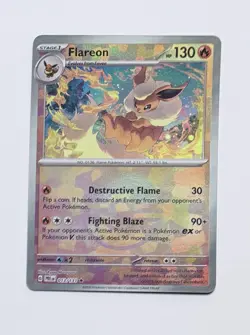 Flareon 13/131 Pokemon TCG S&V Prismatic Evolutions Pokeball Rare Holo - NM - Image 2