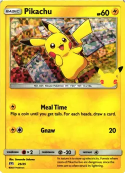Pokemon TCG McDonald's Pikachu 25/25 McDonald's 25th Anniversary Holo Promo VLP - Image 1