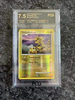 Pokemon Electabuzz Diamond & Pearl 81/130 Reverse Holo 2007 FCG 7.5 - Image 1