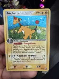 Ampharos Holo Rare Holo Unseen Forces 1/115 HP Pokemon TCG - Image 1