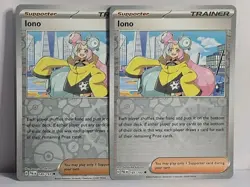 2x Iono 185/193 Paldea Evolved Reverse Holo Pokemon TCG Light Play - Image 1