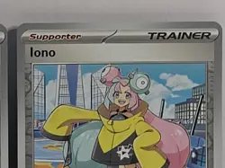 2x Iono 185/193 Paldea Evolved Reverse Holo Pokemon TCG Light Play - Image 2