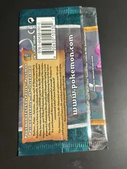 Pokemon TCG - HS Unleashed - Suicune Artwork - Vintage Booster Pack - Empty! - Image 2