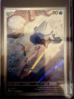 Pokemon - Snover Shiny Rare - 140/132 - Mega Evolution - NM Raw - SR - Image 3