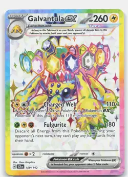 Galvantula ex 159/142 Ultra Rare Stellar Crown Pokemon Holo Lightly Played - Image 1