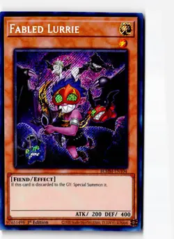 Fabled Lurrie BLMM-EN104 Monster Mayhem Yu-Gi-Oh First Edition LP - Image 1
