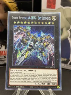 Yugioh Divine Arsenal AA-ZEUS - Sky Thunder PHRA-EN045 Secret Rare 1st Ed NM - Image 1