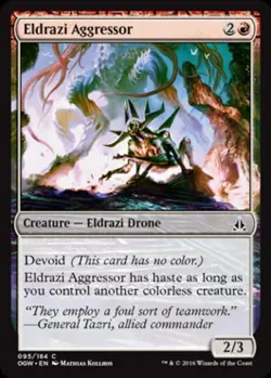 Eldrazi Aggressor - Light Play MTG Oath of the Gatewatch - Image 1